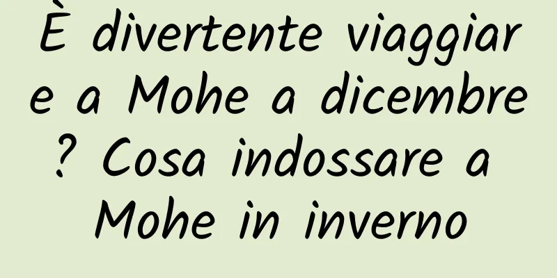 È divertente viaggiare a Mohe a dicembre? Cosa indossare a Mohe in inverno
